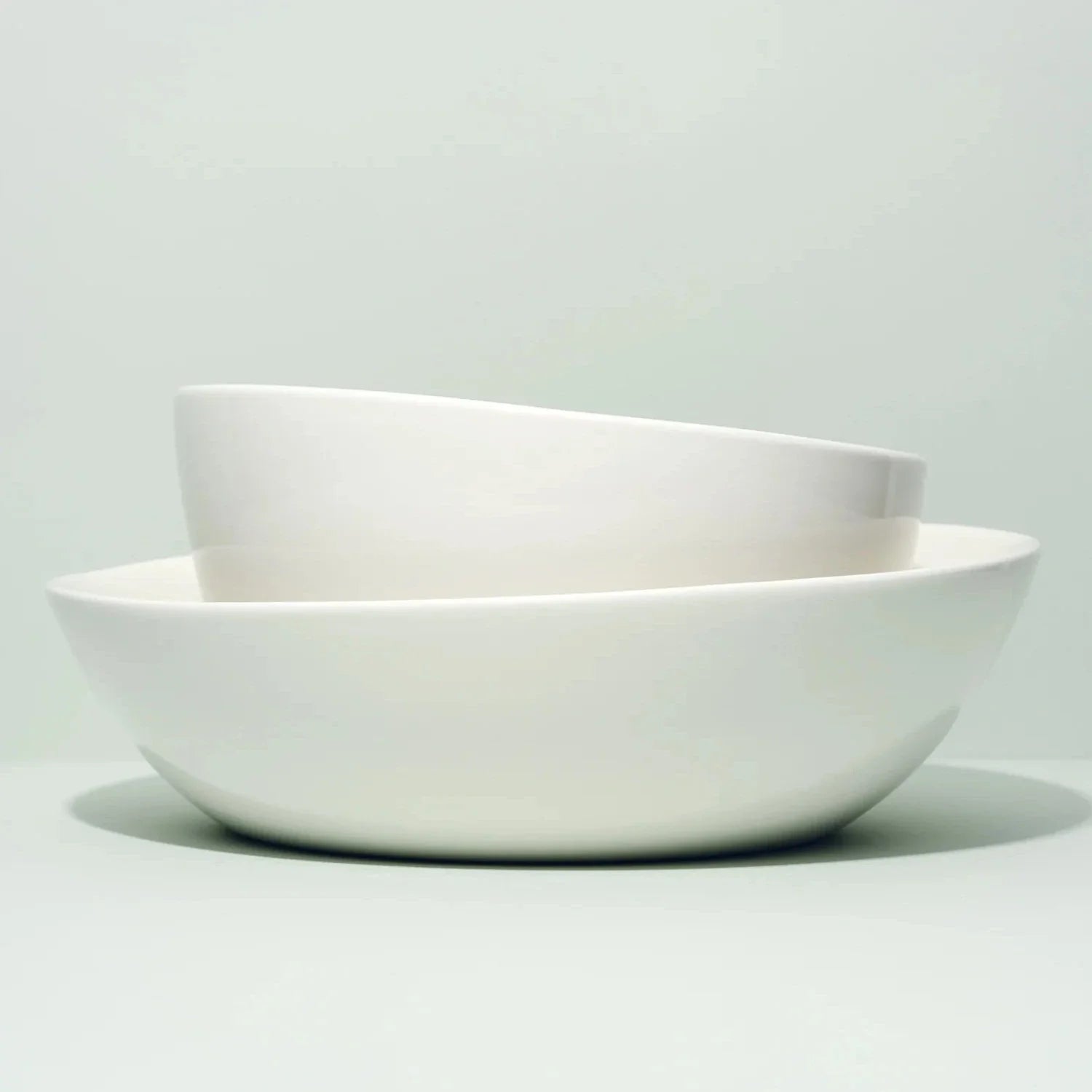 Slanted Serving Bowl - White - Fluent Trends