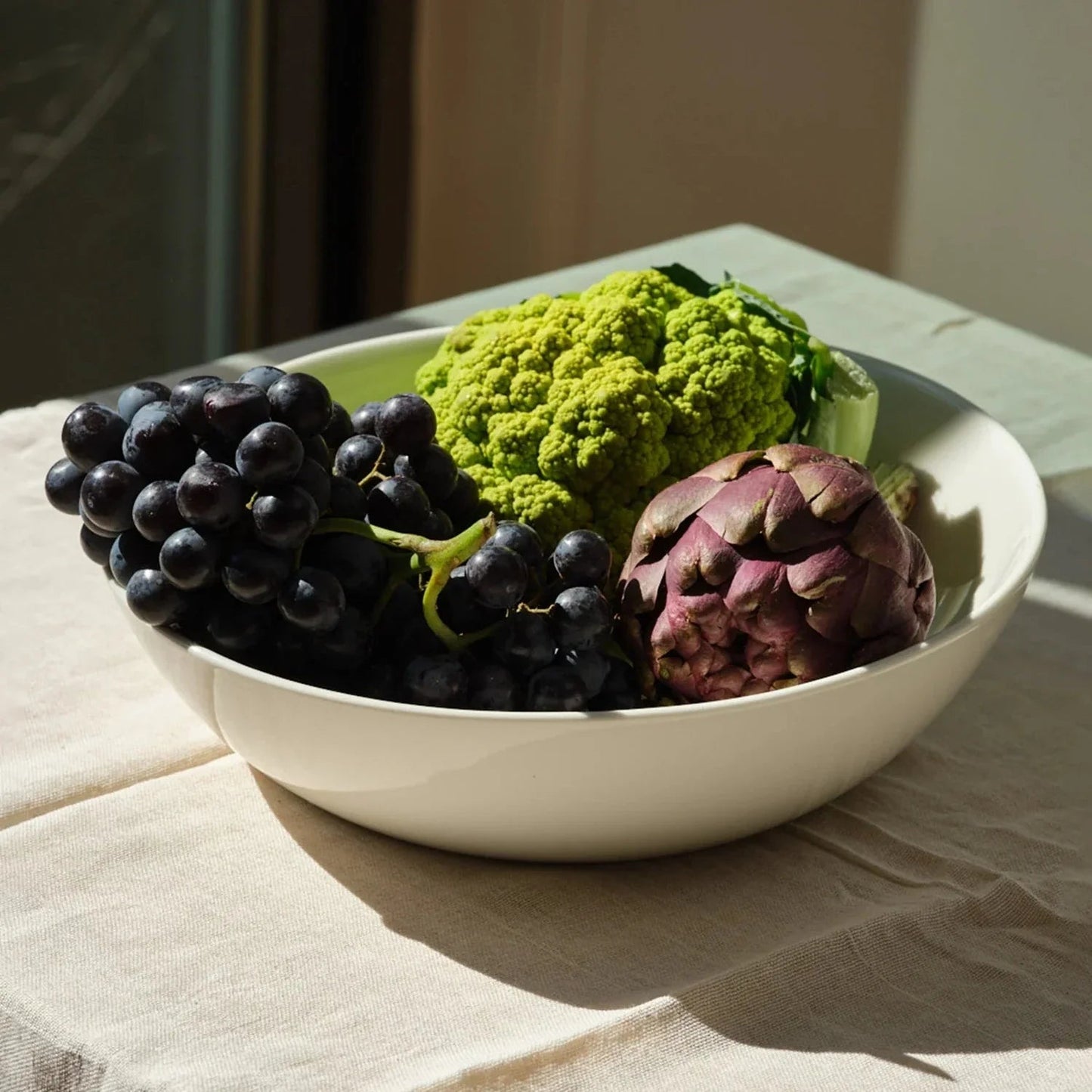 Slanted Serving Bowl - White - Fluent Trends