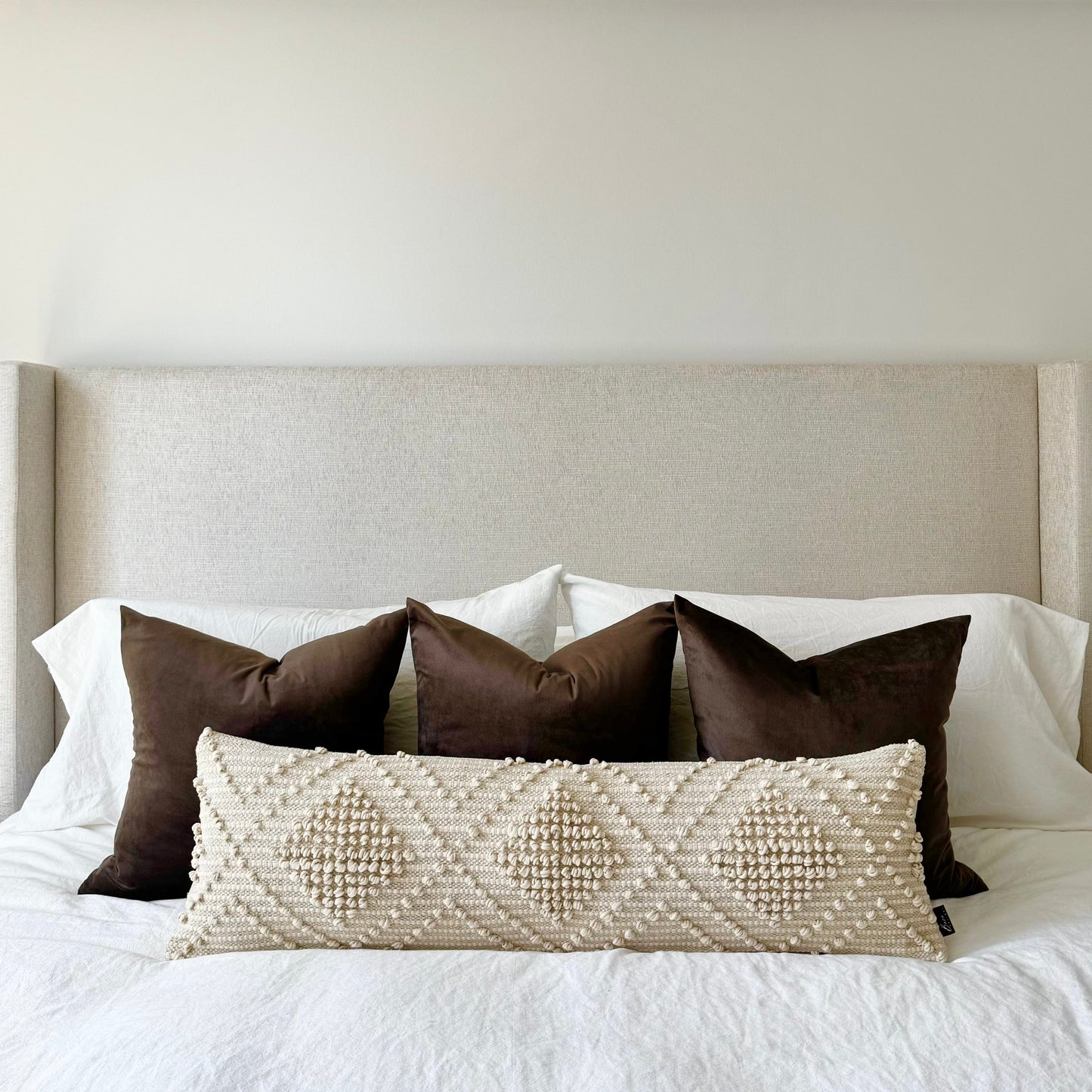 Verona Oversized Lumbar Pillow Cover - 12x36” - Fluent Trends