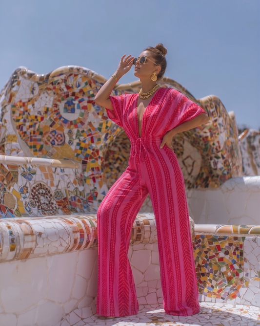 Fuschia Maxi Jumpsuit
