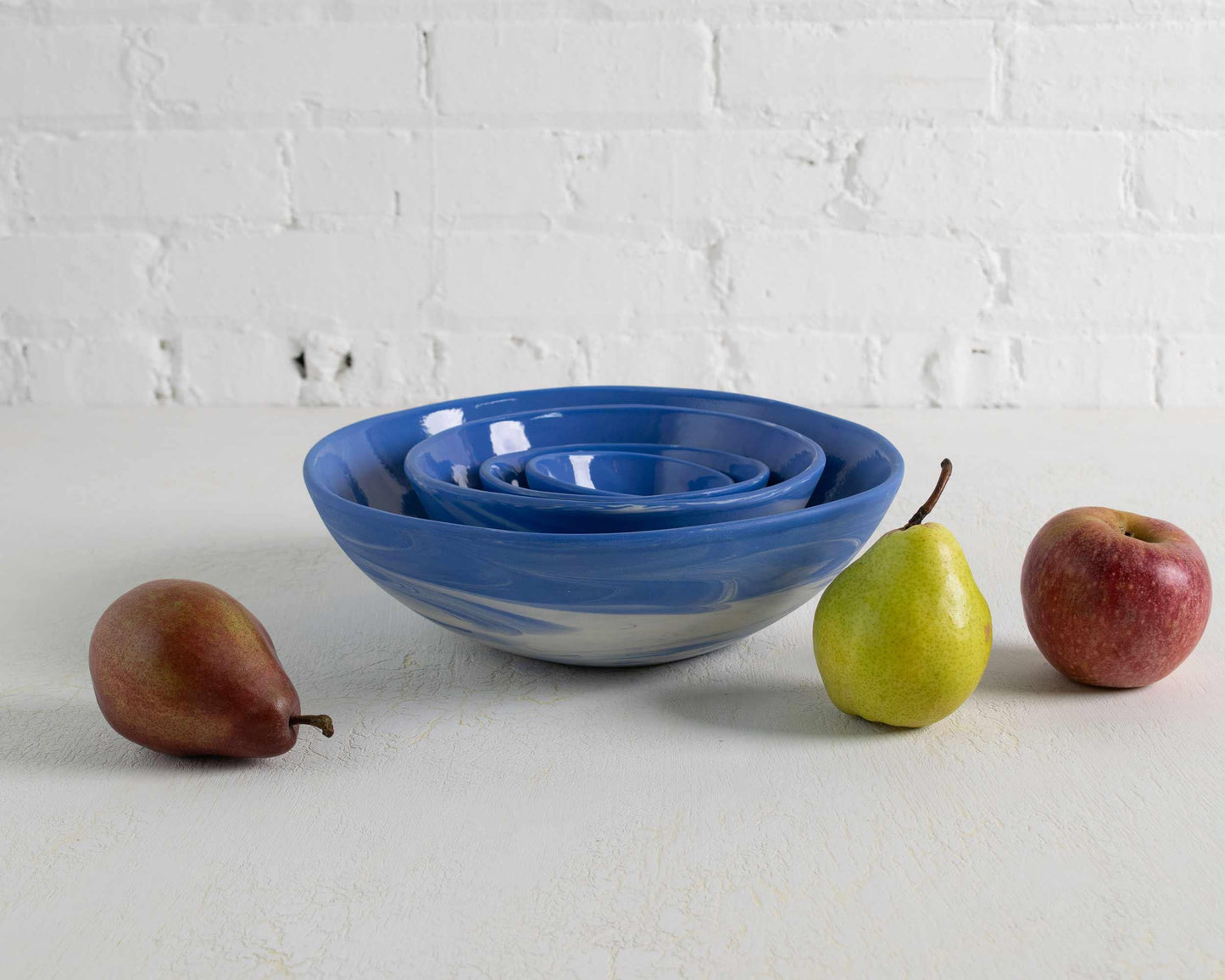 4 Piece Handcrafted Cloudware Nesting Set - Fluent Trends Serving Bowl | Nesting Set
