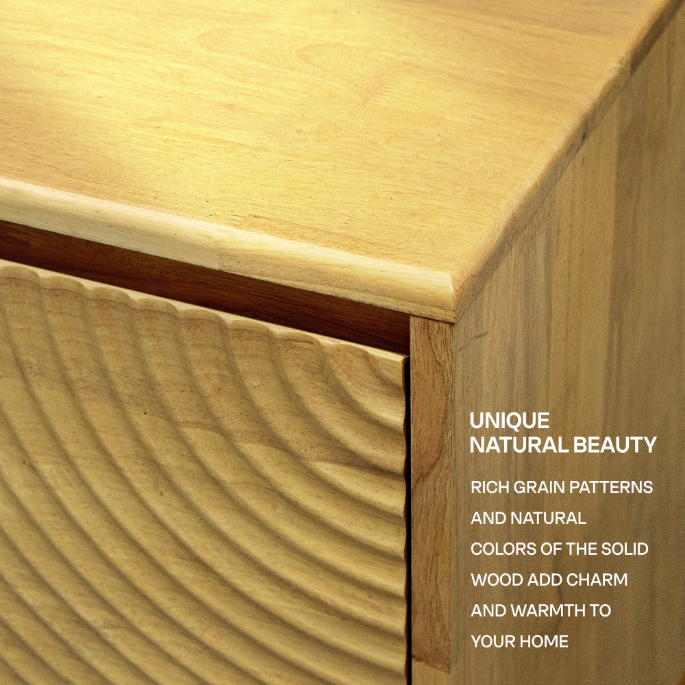 Acacia Harmony TV Stand with Storage for TVs up to 80" - Fluent Trends