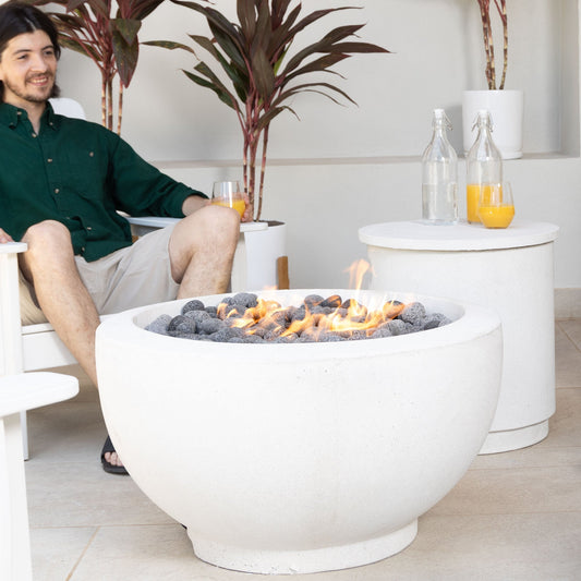 Architectural Precast Concrete Propane Fire Pit - Fluent Trends