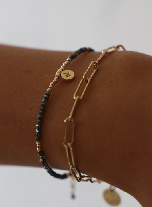 BEADED STAR MEDALLION BRACELET - Fluent Trends