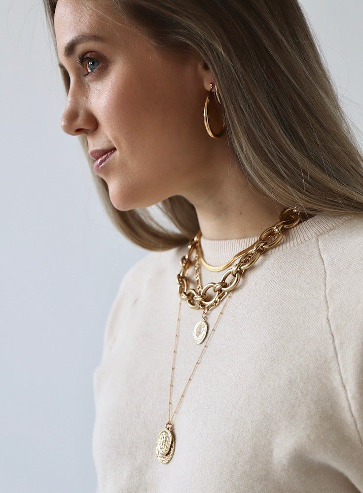 LARGE TEARDROP HOOP EARRINGS - Fluent Trends