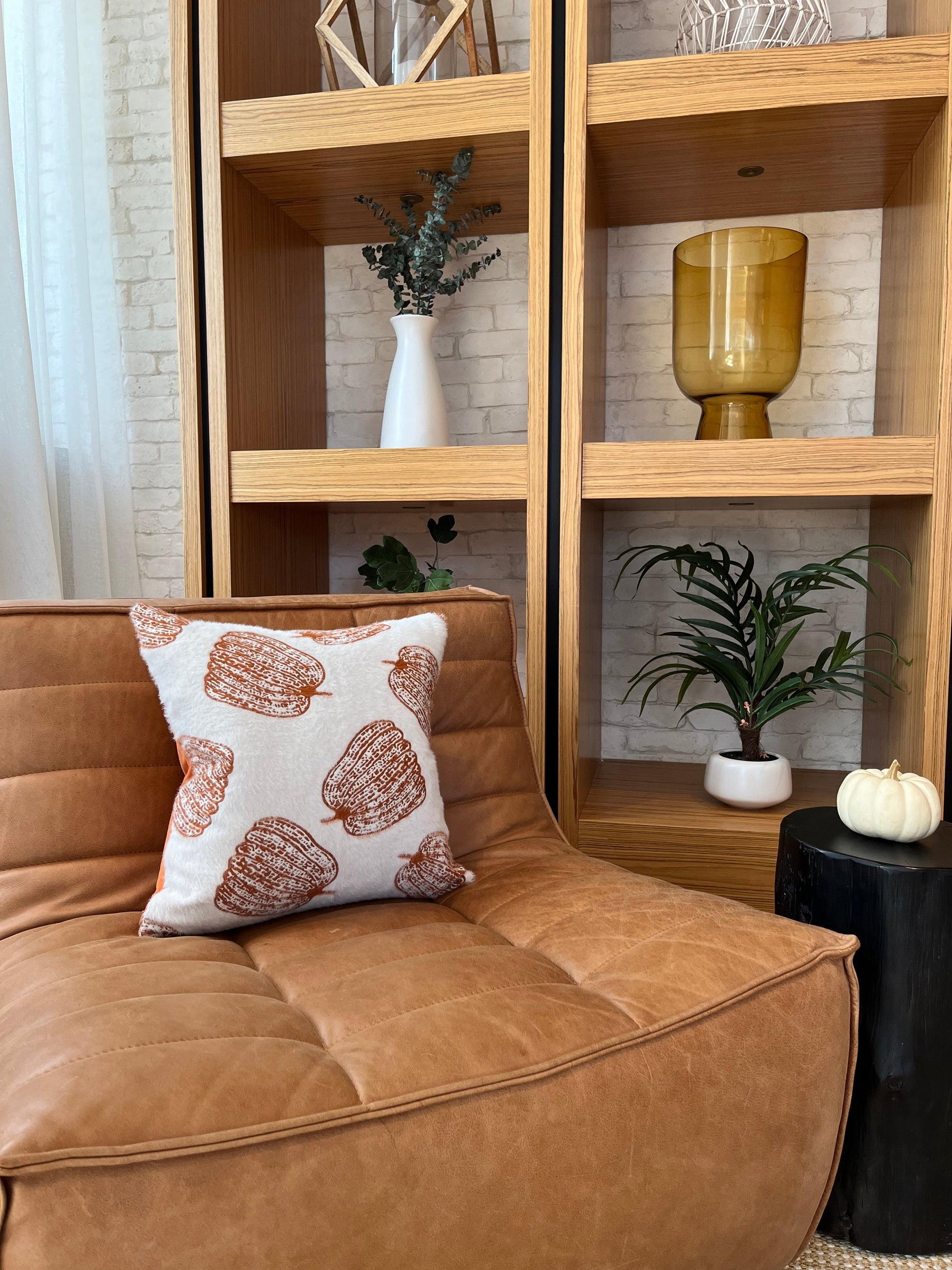 White Pumpkin Pillow Cover - Fluent Trends