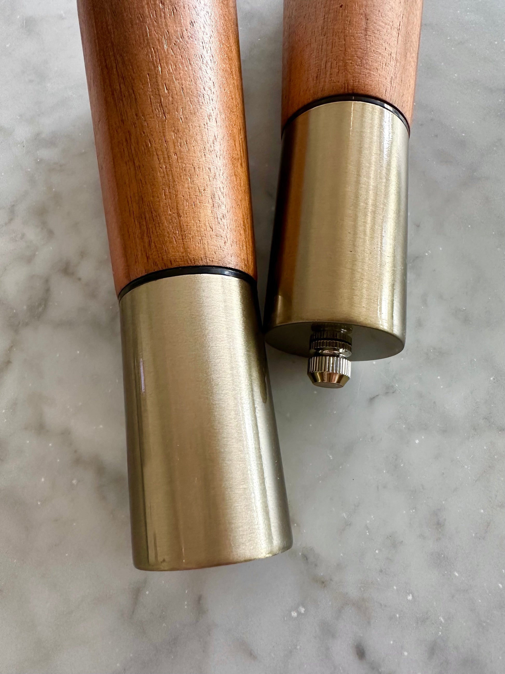 Acacia Wood Salt & Pepper Grinders - Fluent Trends