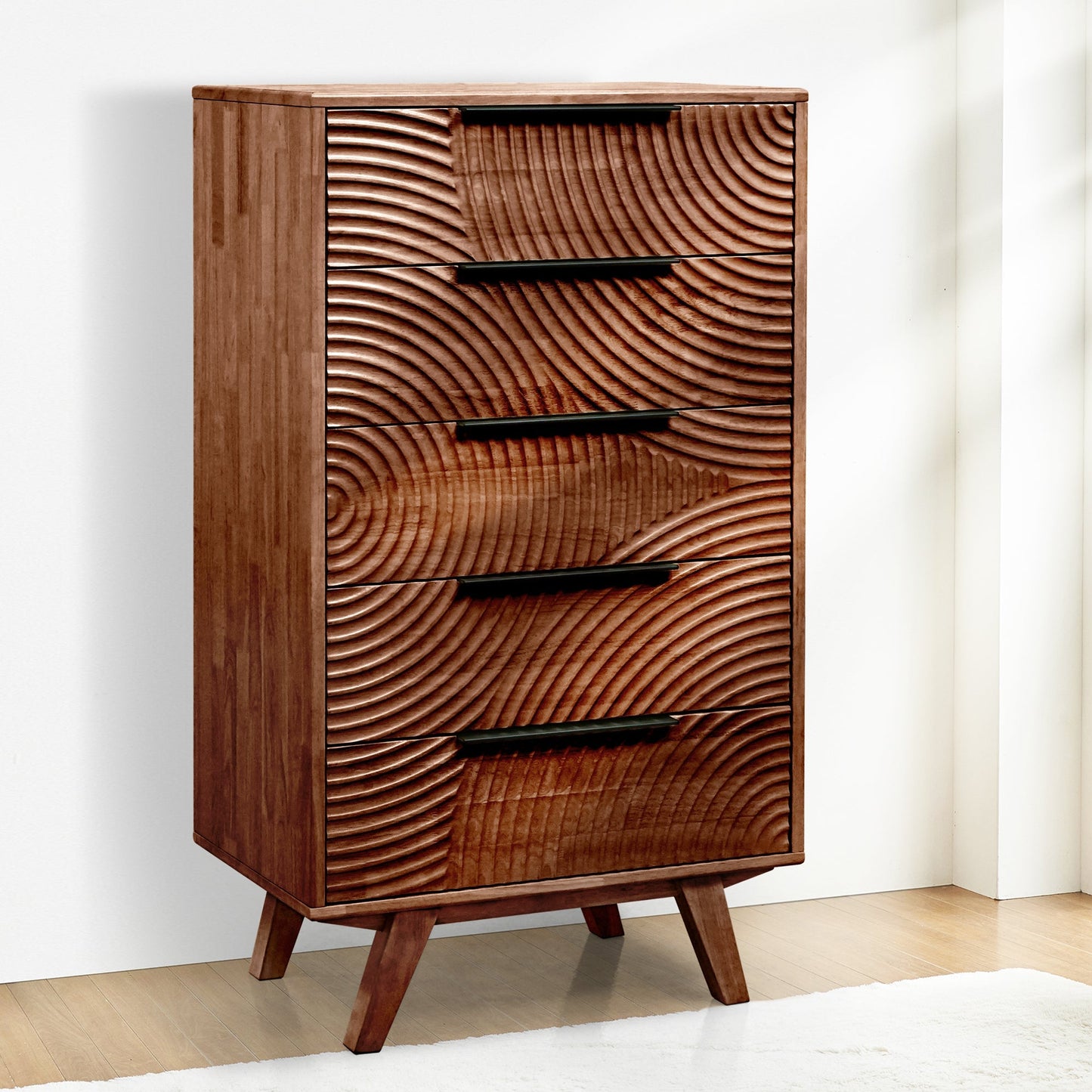 Acacia Harmony Dresser with 5 Drawers Megsu