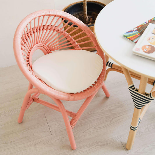 Maya Kids Chair - Peach Pink - Fluent Trends