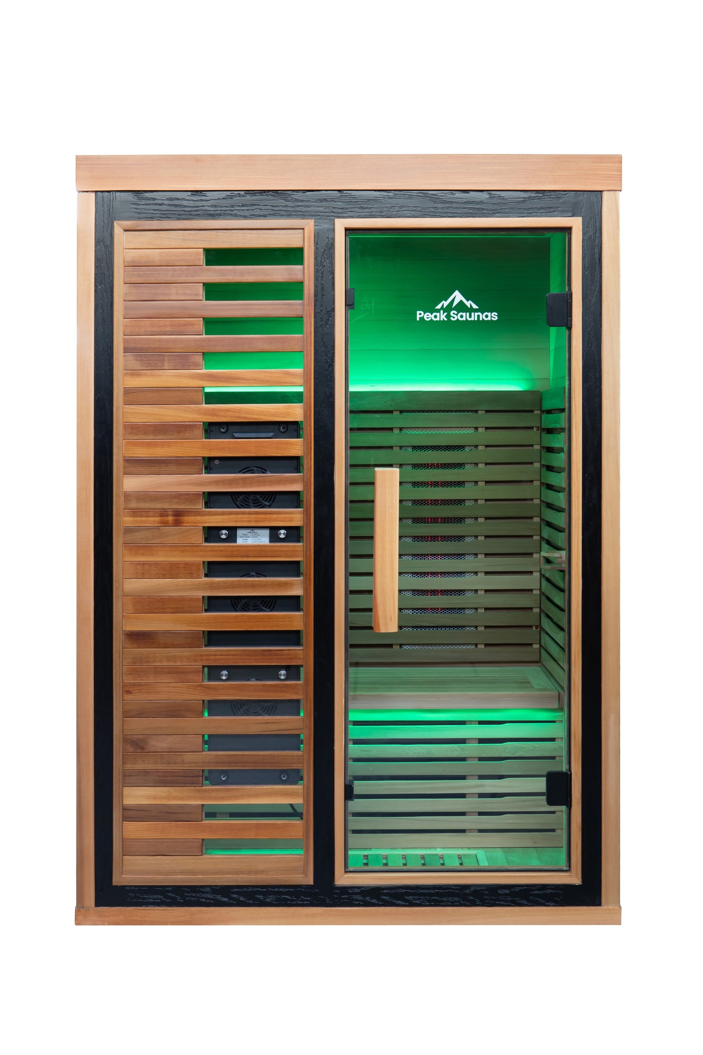 Peak Saunas Fuji 2-Person Full Spectrum Infrared Sauna with XL Medical-Grade Red Light Therapy & Smart WiFi App Control Peak Wellness USA