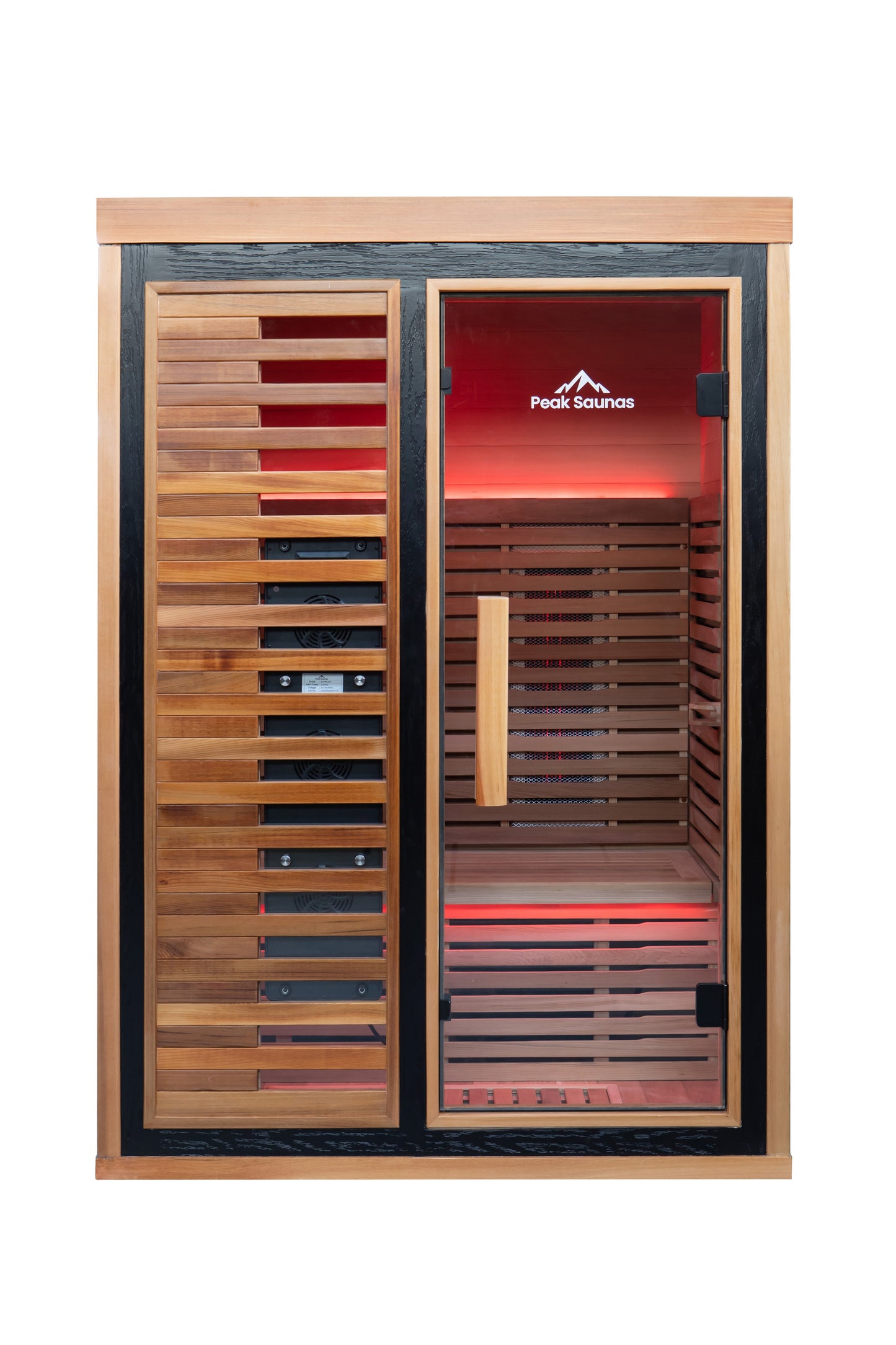 Peak Saunas Fuji 2-Person Full Spectrum Infrared Sauna with XL Medical-Grade Red Light Therapy & Smart WiFi App Control Peak Wellness USA