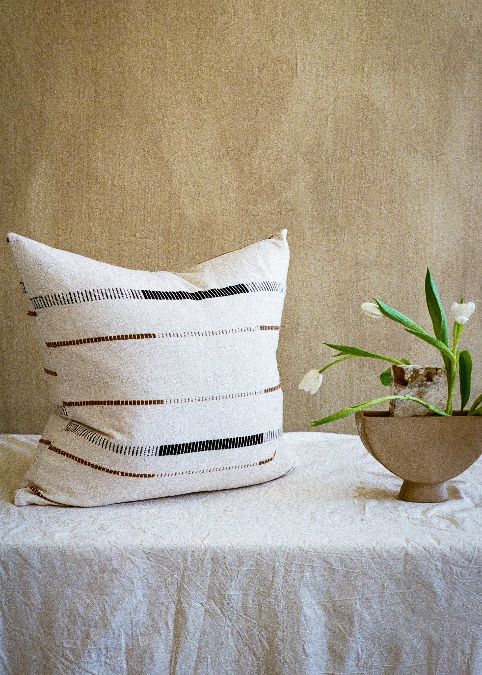 Mason Hand-Loomed Cotton Pillow - Fluent Trends