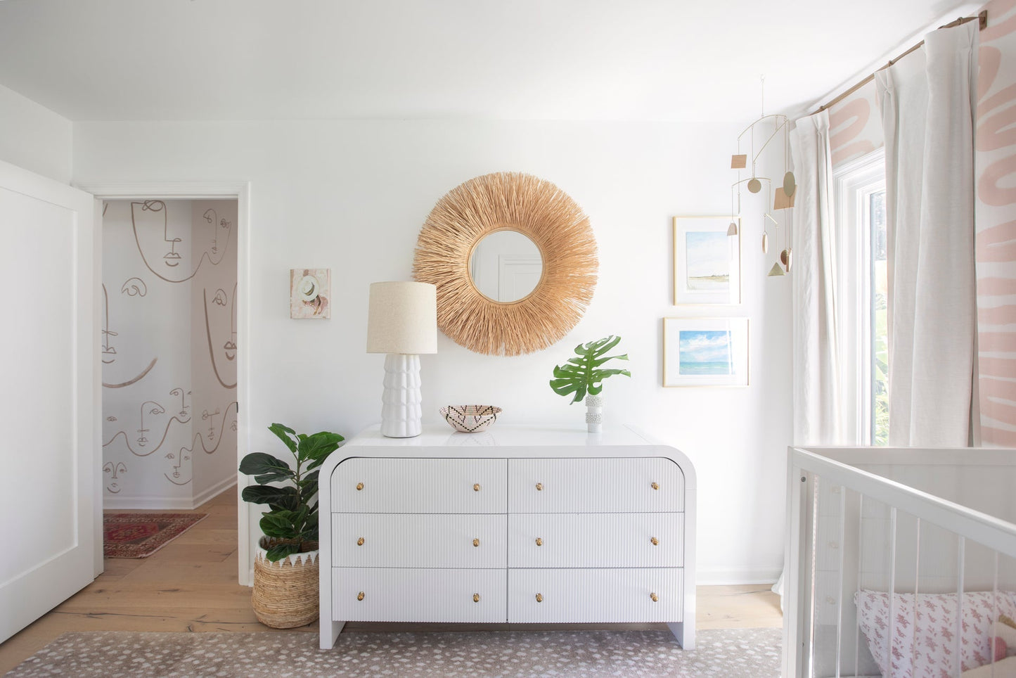 Bella Ceramic Table Lamp White Cliff Studio
