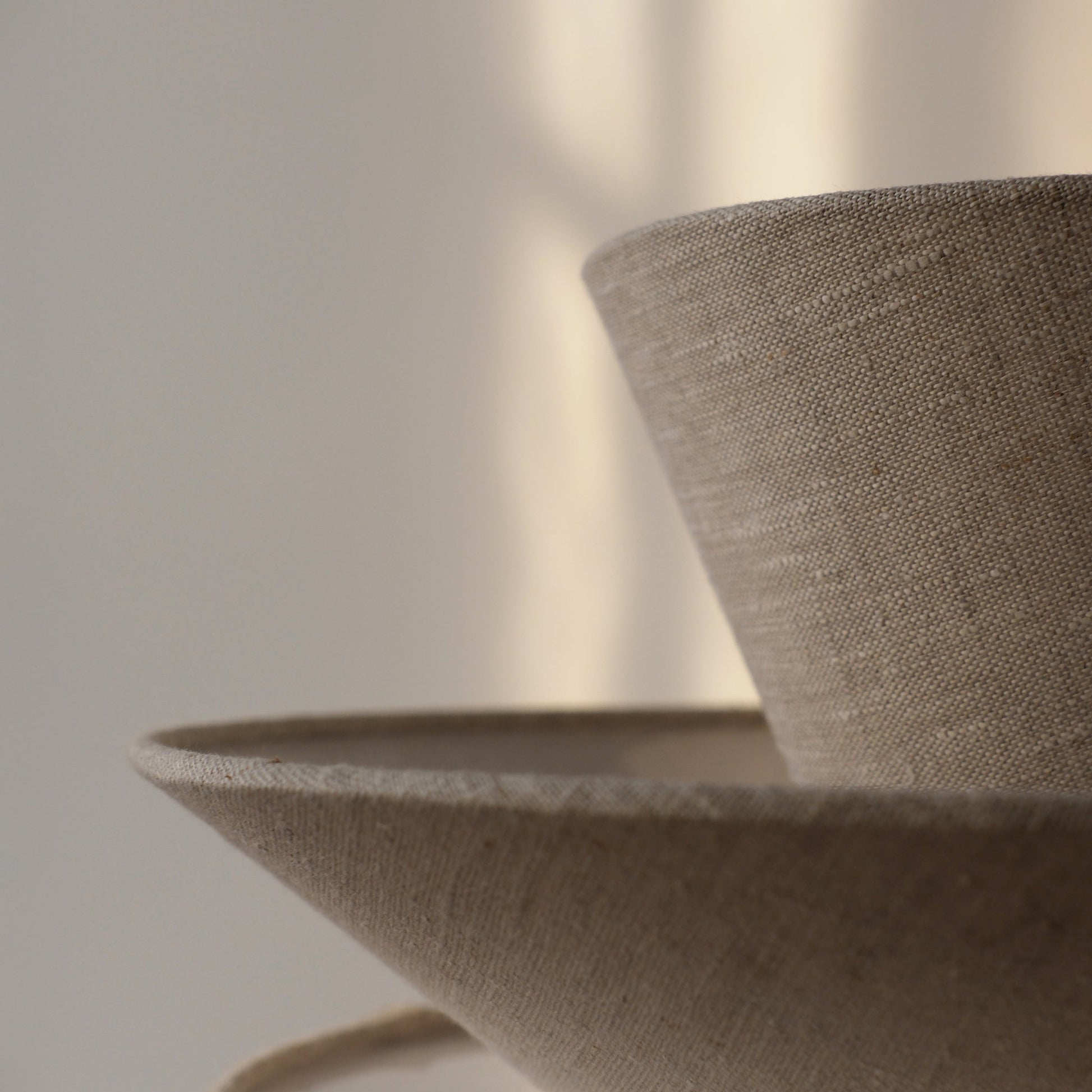 Lag Lamp | Minimalist Organic Cotton Pendant Light | Hardwired or Plug-in | Made in USA - Fluent Trends