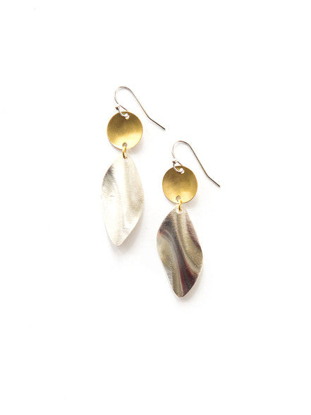 Mixed Metal Twist Earrings - Fluent Trends