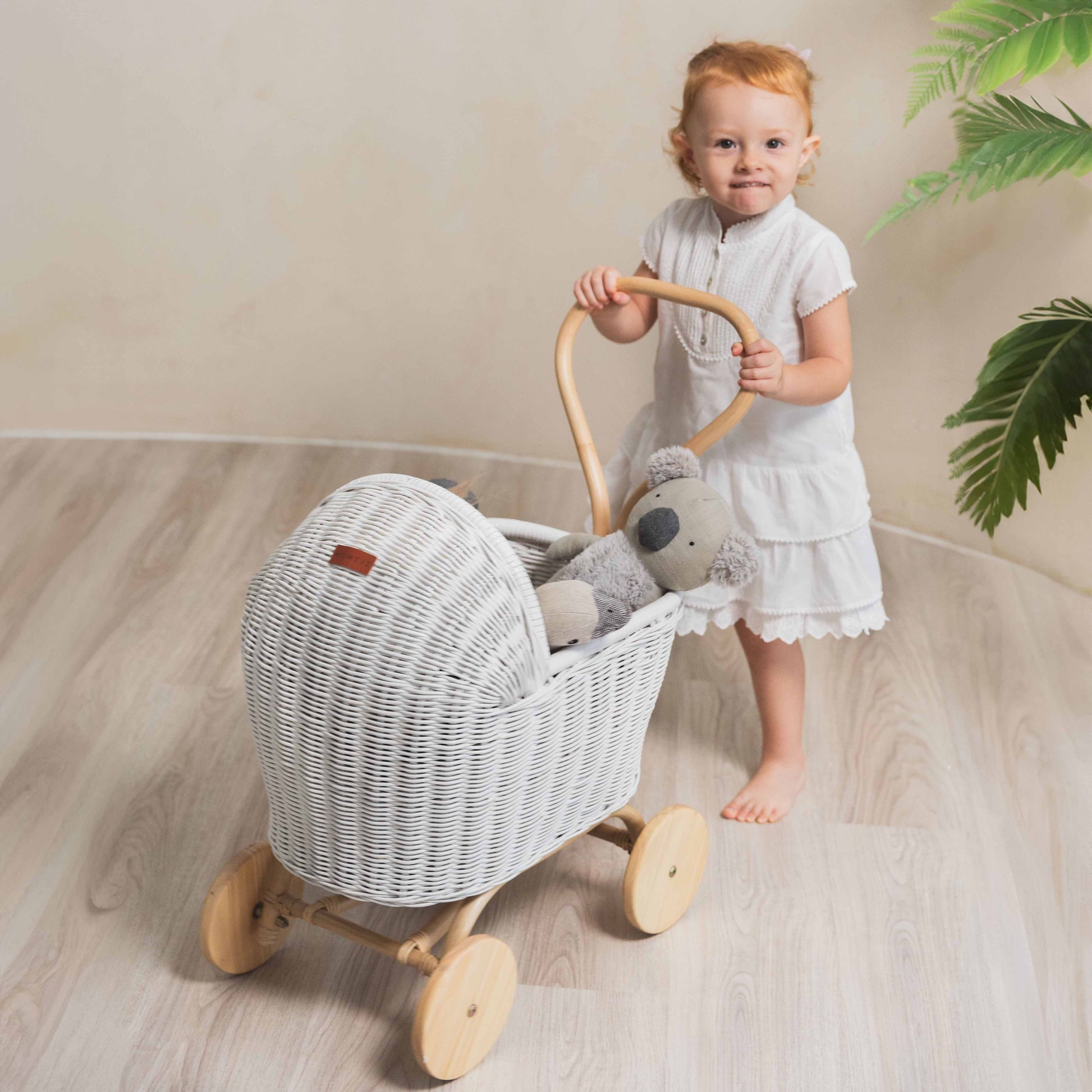 Colette Doll Stroller - White - Fluent Trends