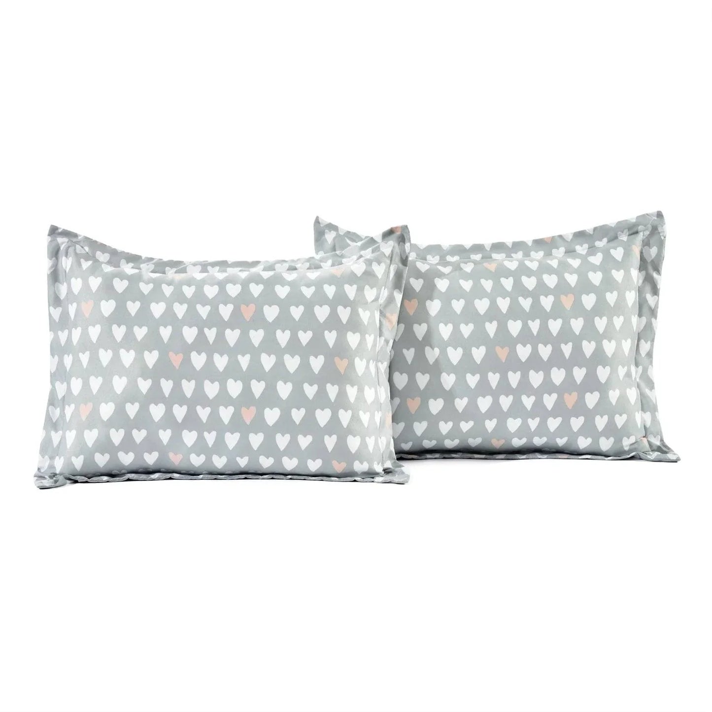 Pink Teal Orange Grey 6 Piece Floral Foxes Daybed Cover Bedding Set - Fluent Trends