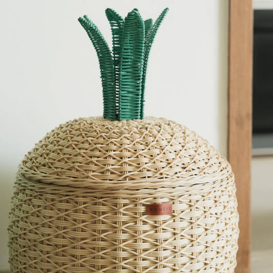 Pineapple Storage Basket Large - Natural - Fluent Trends
