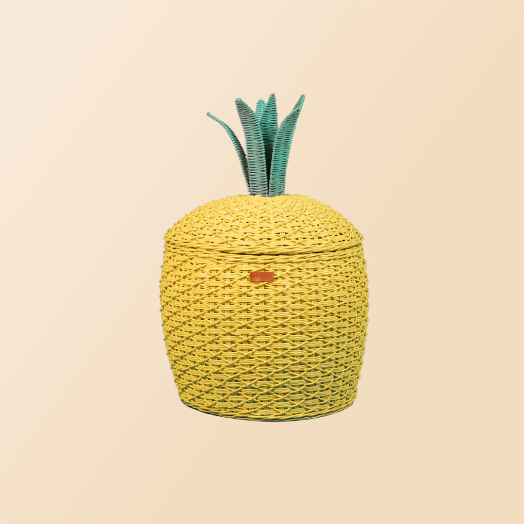 Pineapple Storage Basket Large - Yellow - Fluent Trends