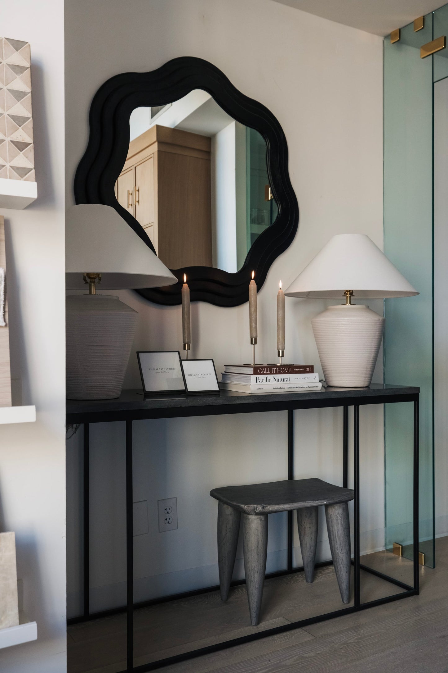 Roquelle Ceramic Table Lamp White Cliff Studio