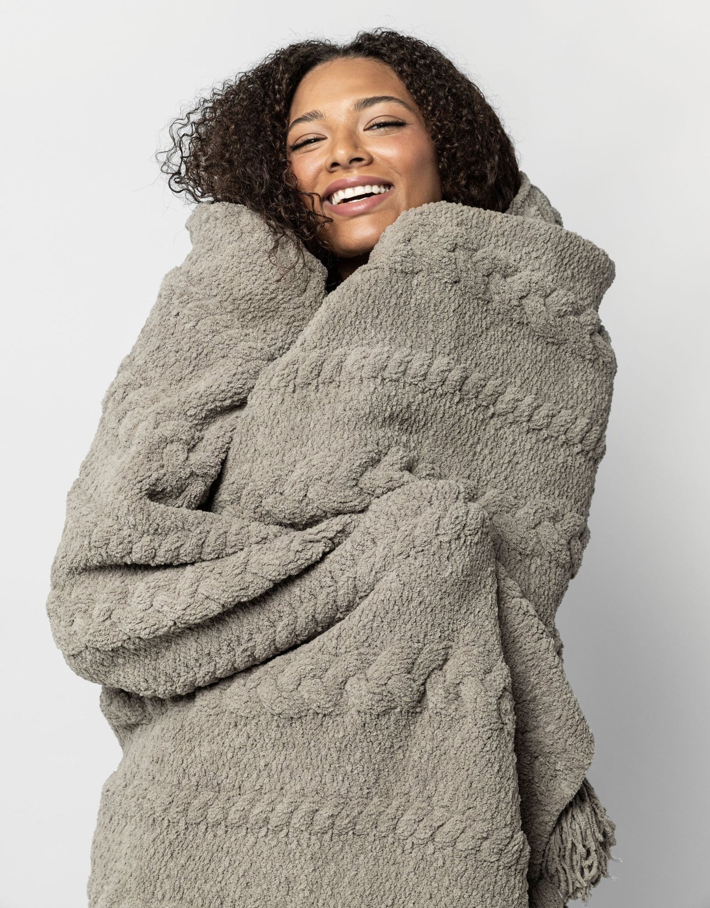 Braided Pom Pom Throw Sunday Citizen
