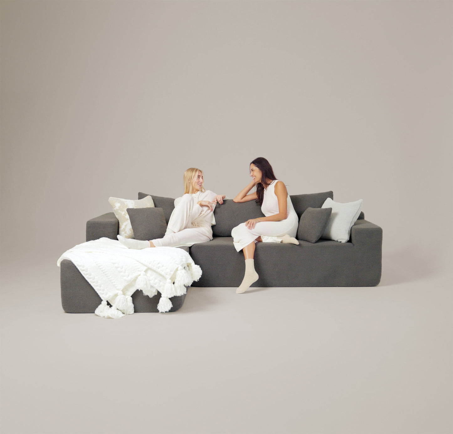 Braided Pom Pom Throw Sunday Citizen