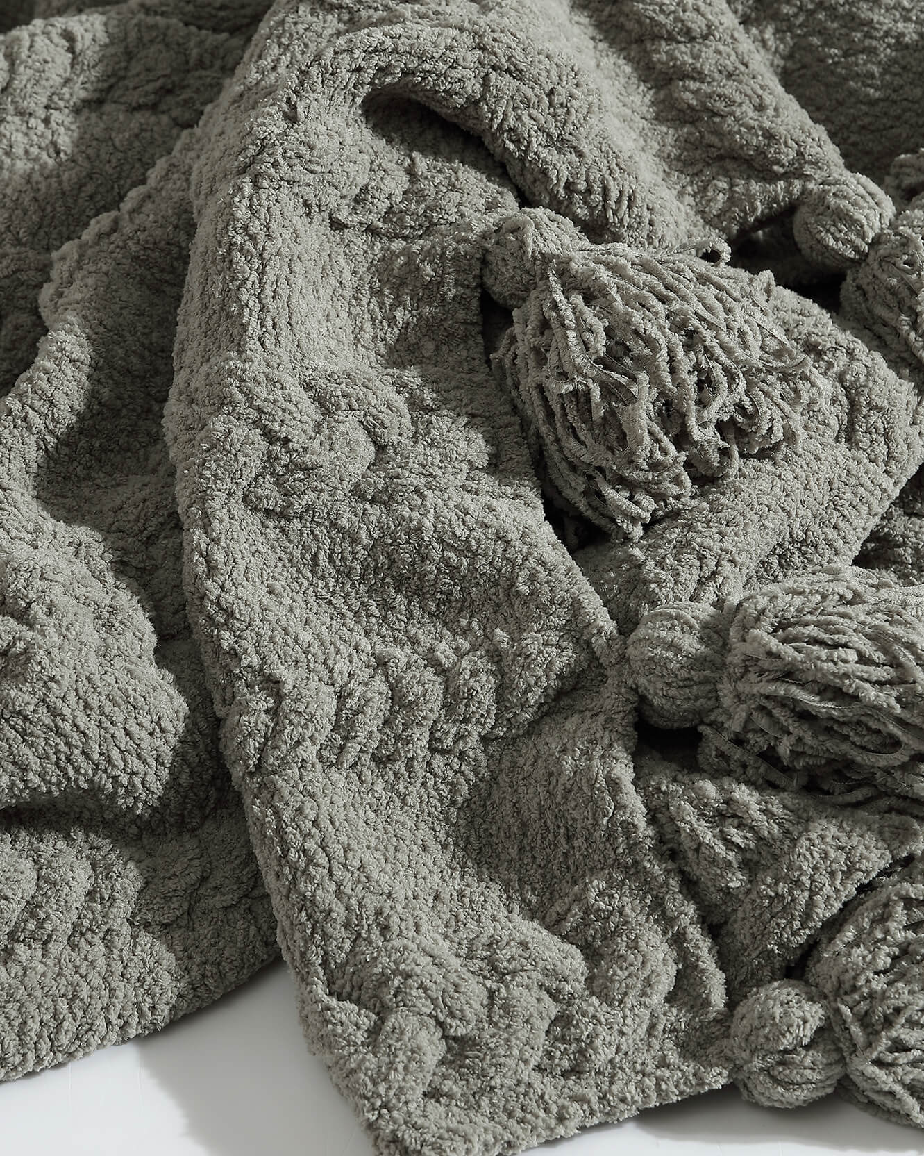 Braided Pom Pom Throw Sunday Citizen