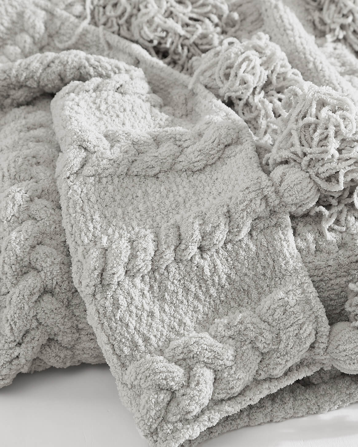 Braided Pom Pom Throw Sunday Citizen