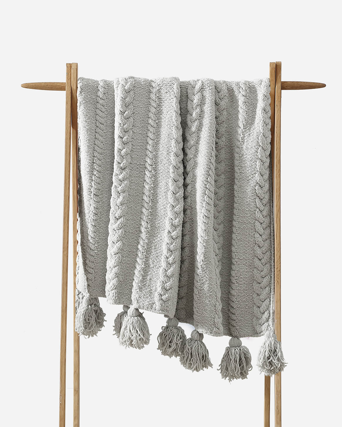 Braided Pom Pom Throw Sunday Citizen