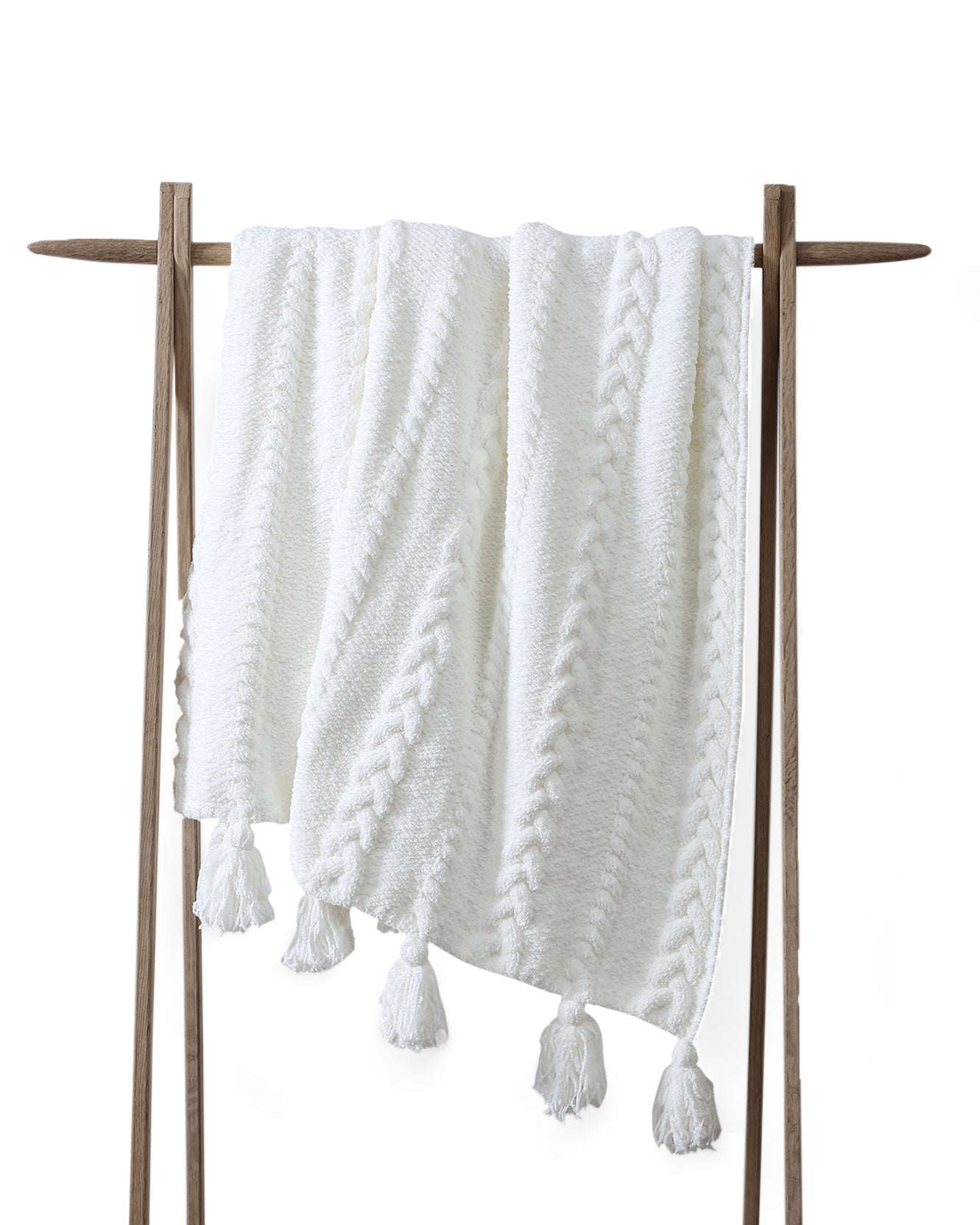 Braided Pom Pom Throw Sunday Citizen