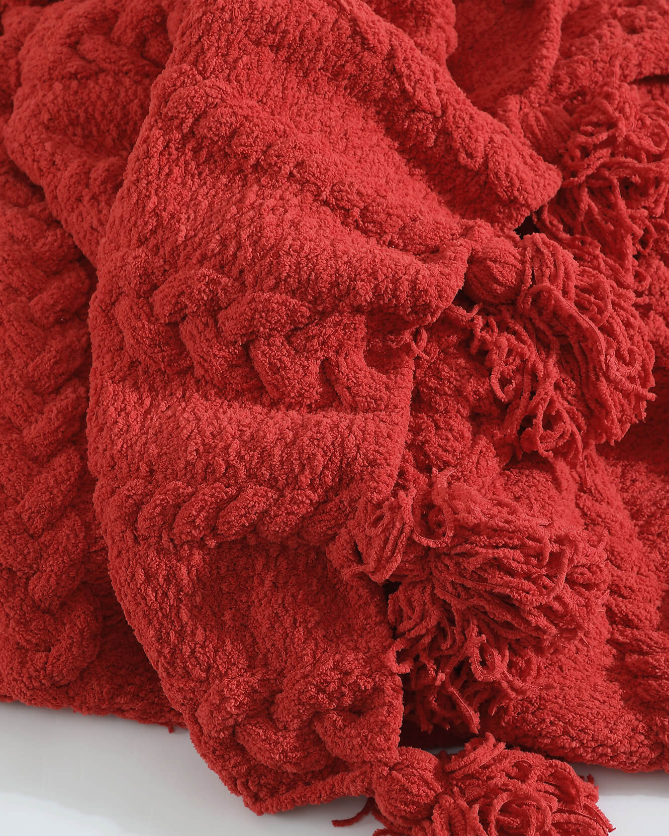 Braided Pom Pom Throw Sunday Citizen