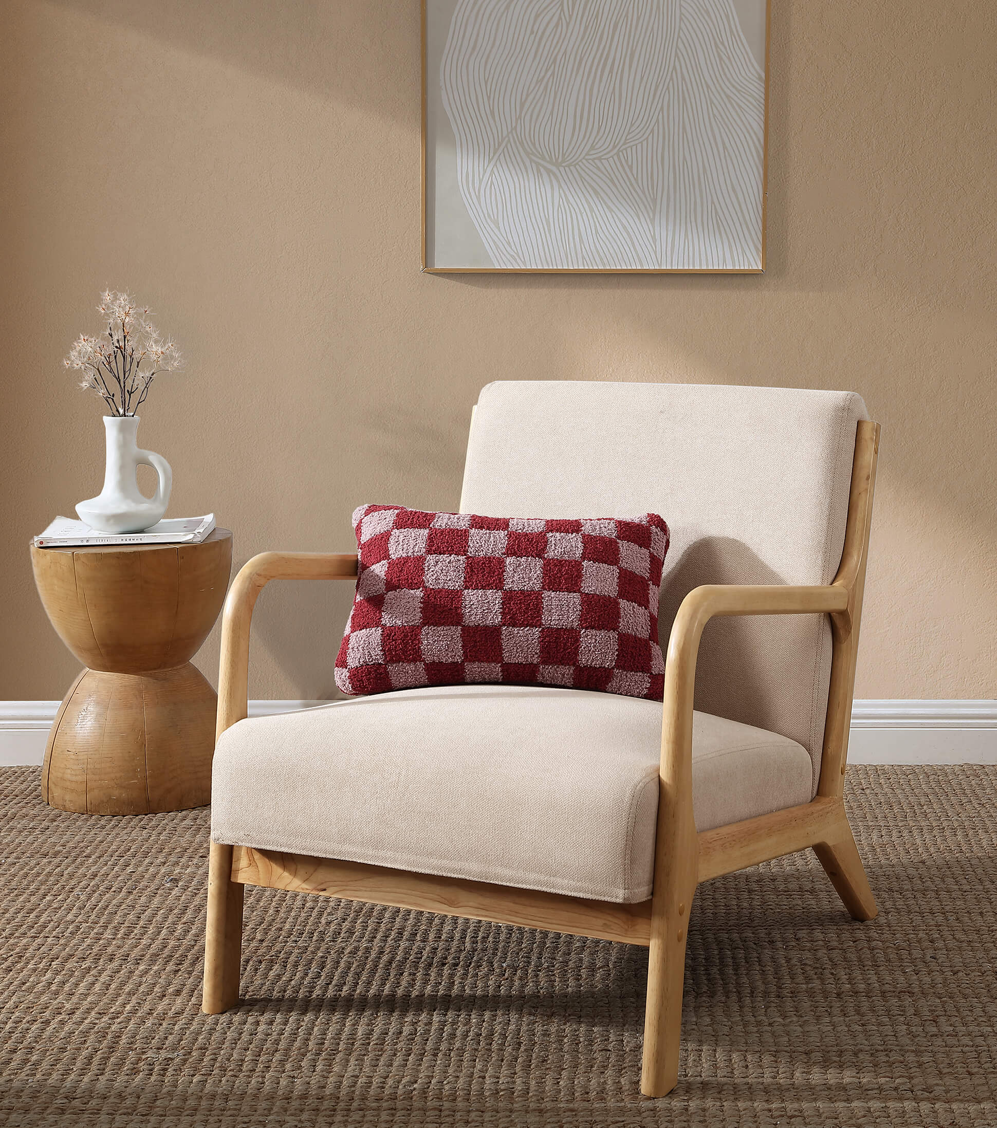 Checkerboard Mini Pillow - Fluent Trends