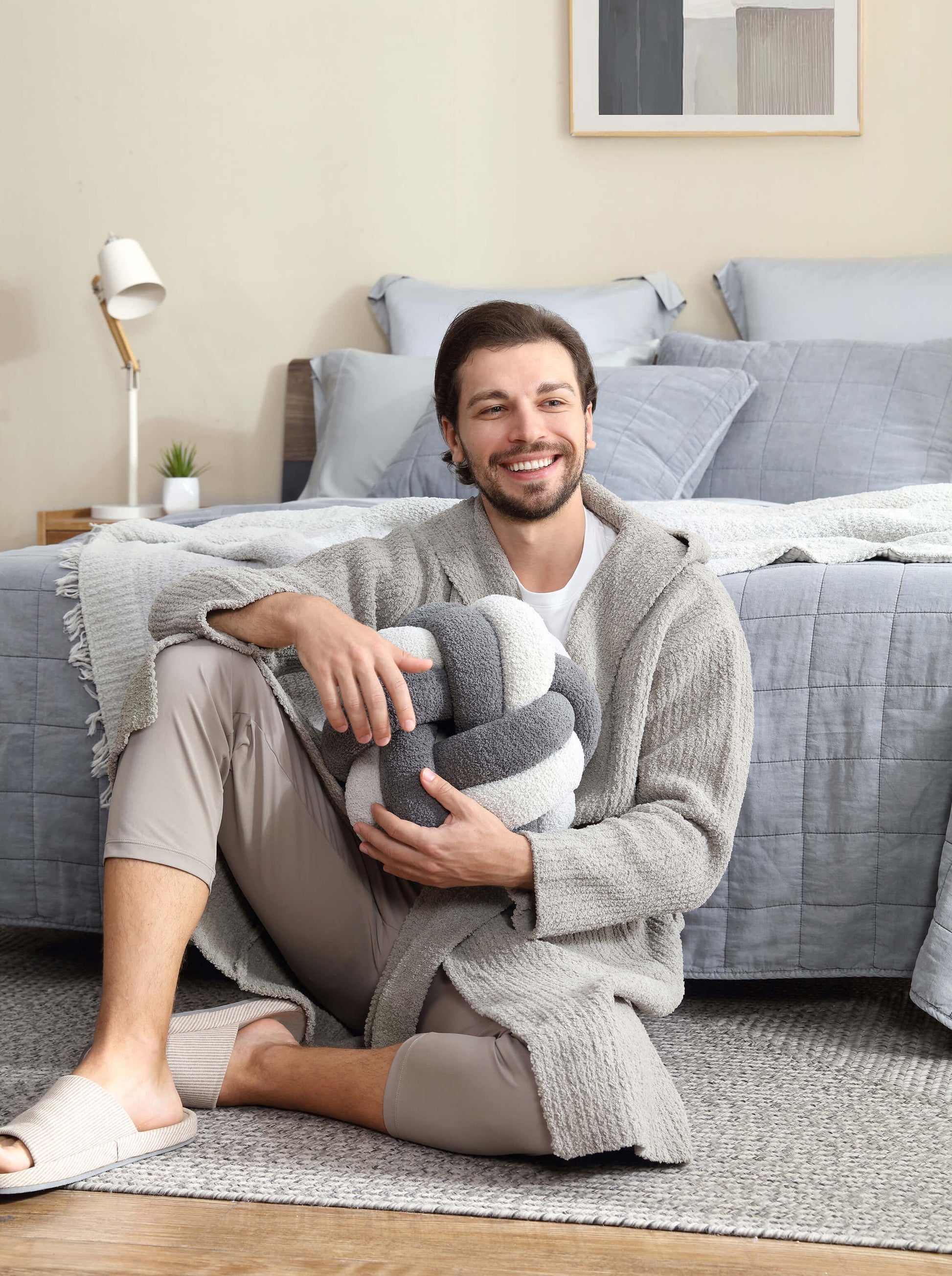 Ribbed Hooded Robe - Fluent Trends