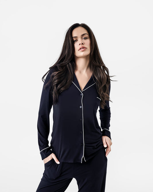 Naked Modal Long PJ Set - Fluent Trends