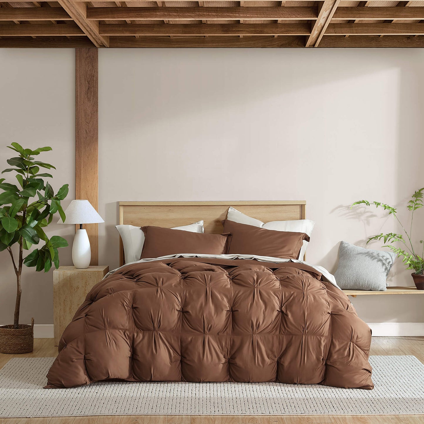 Natural Premium Bamboo Sham Set
