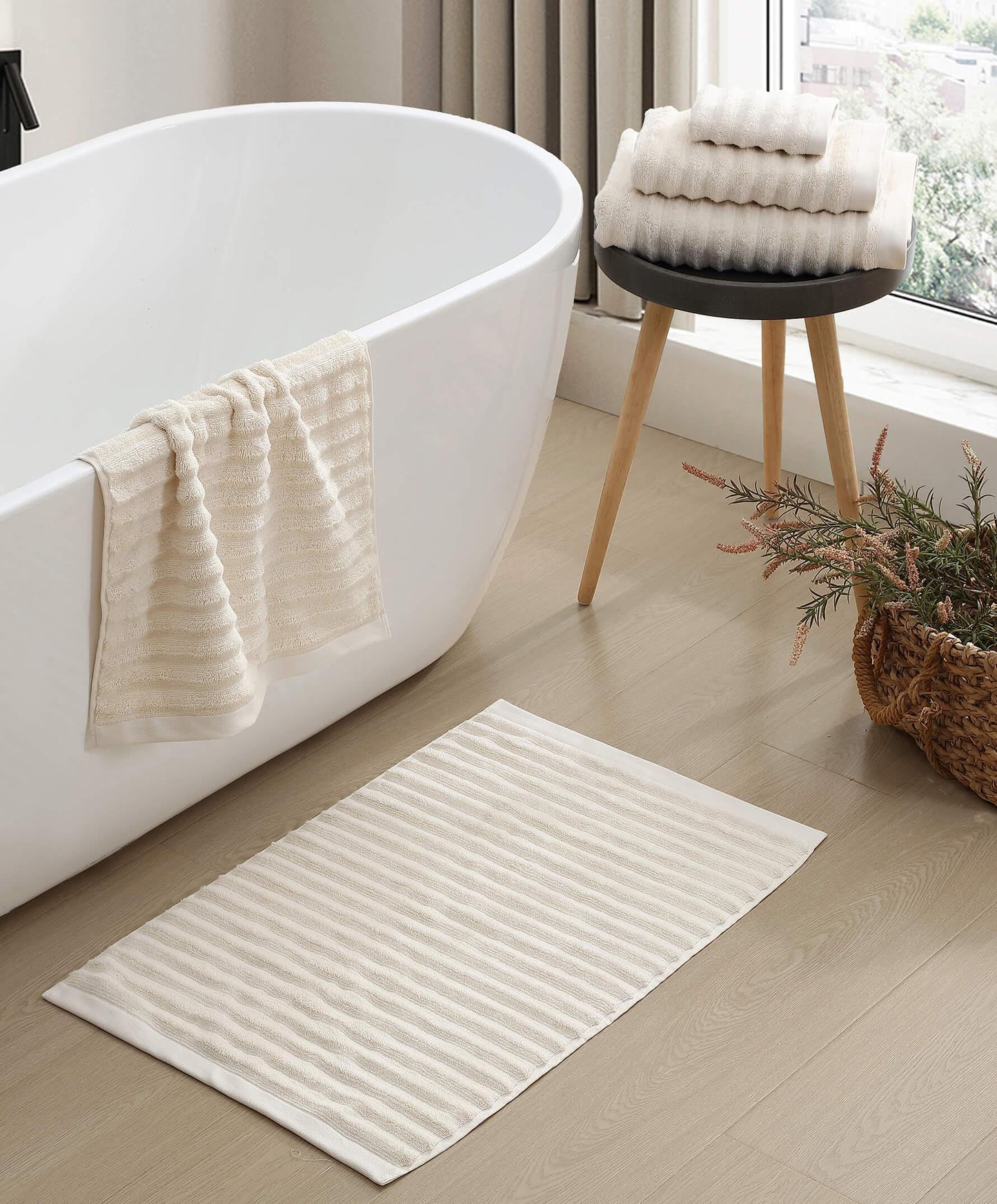 Turkish Cotton Rib Towel Set - Fluent Trends