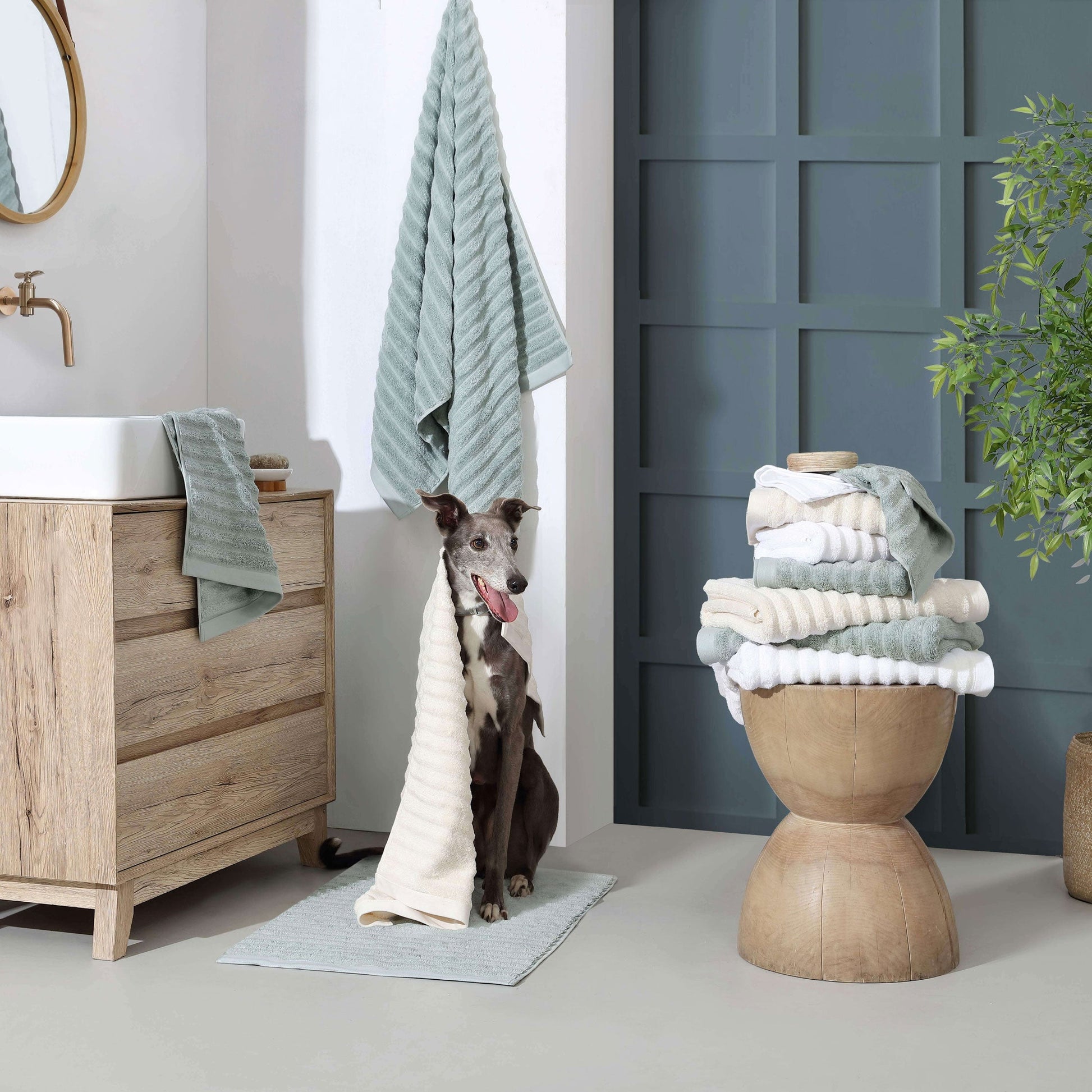 Turkish Cotton Rib Towel Set - Fluent Trends