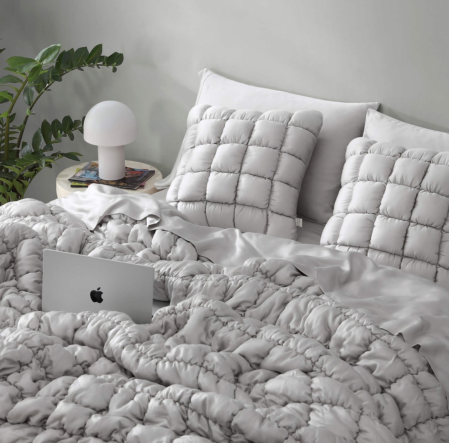 Silky Lyocell Puff Throw Pillow Sunday Citizen