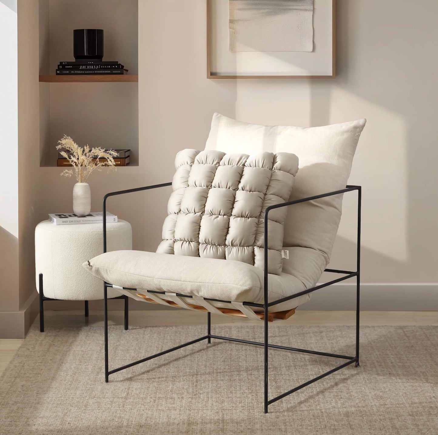 Silky Lyocell Puff Throw Pillow Sunday Citizen