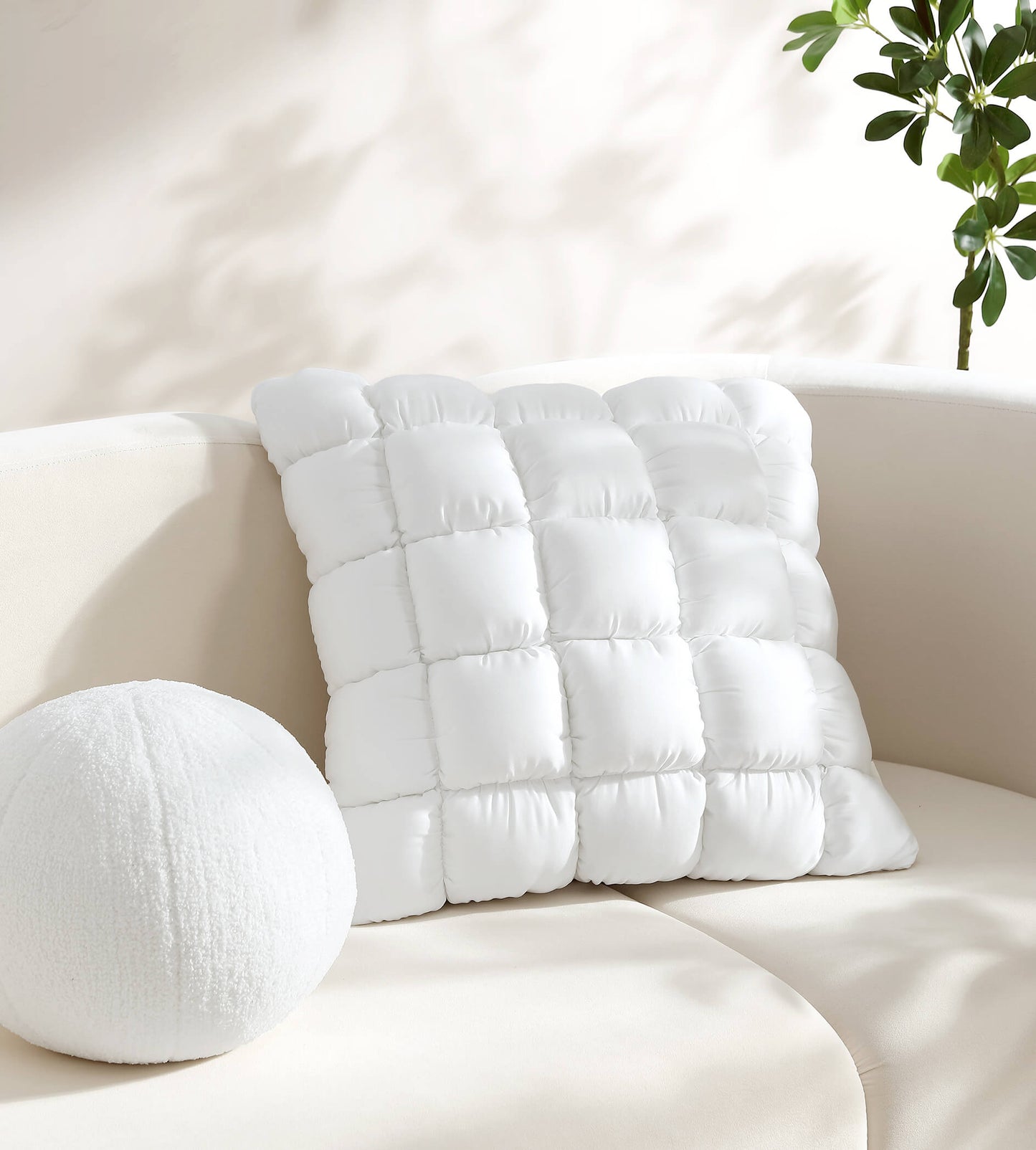 Silky Lyocell Puff Throw Pillow Sunday Citizen