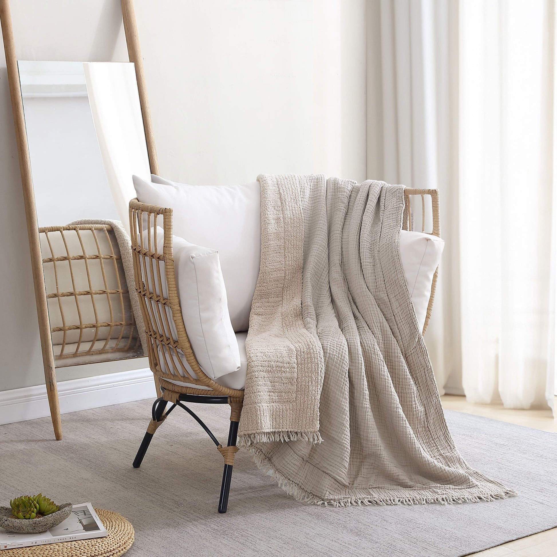 Snug Muslin Throw - Fluent Trends