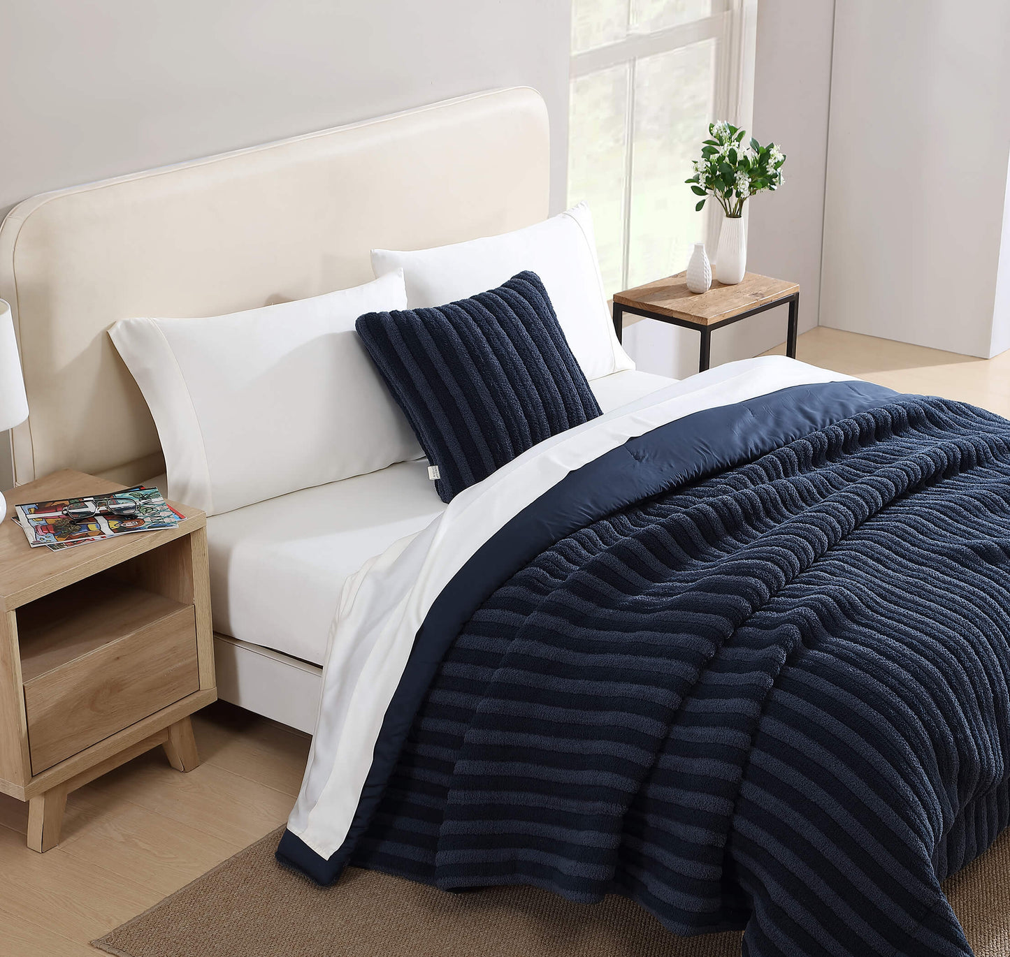 Snug Piped Throw Pillow Sunday Citizen