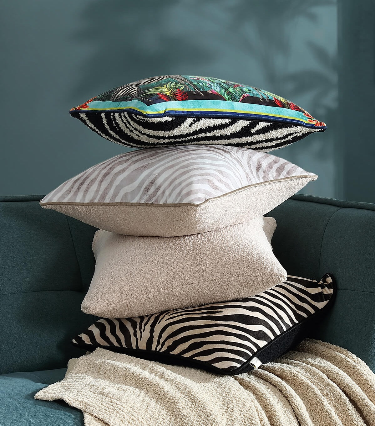 Zebra Throw Pillow Sunday Citizen