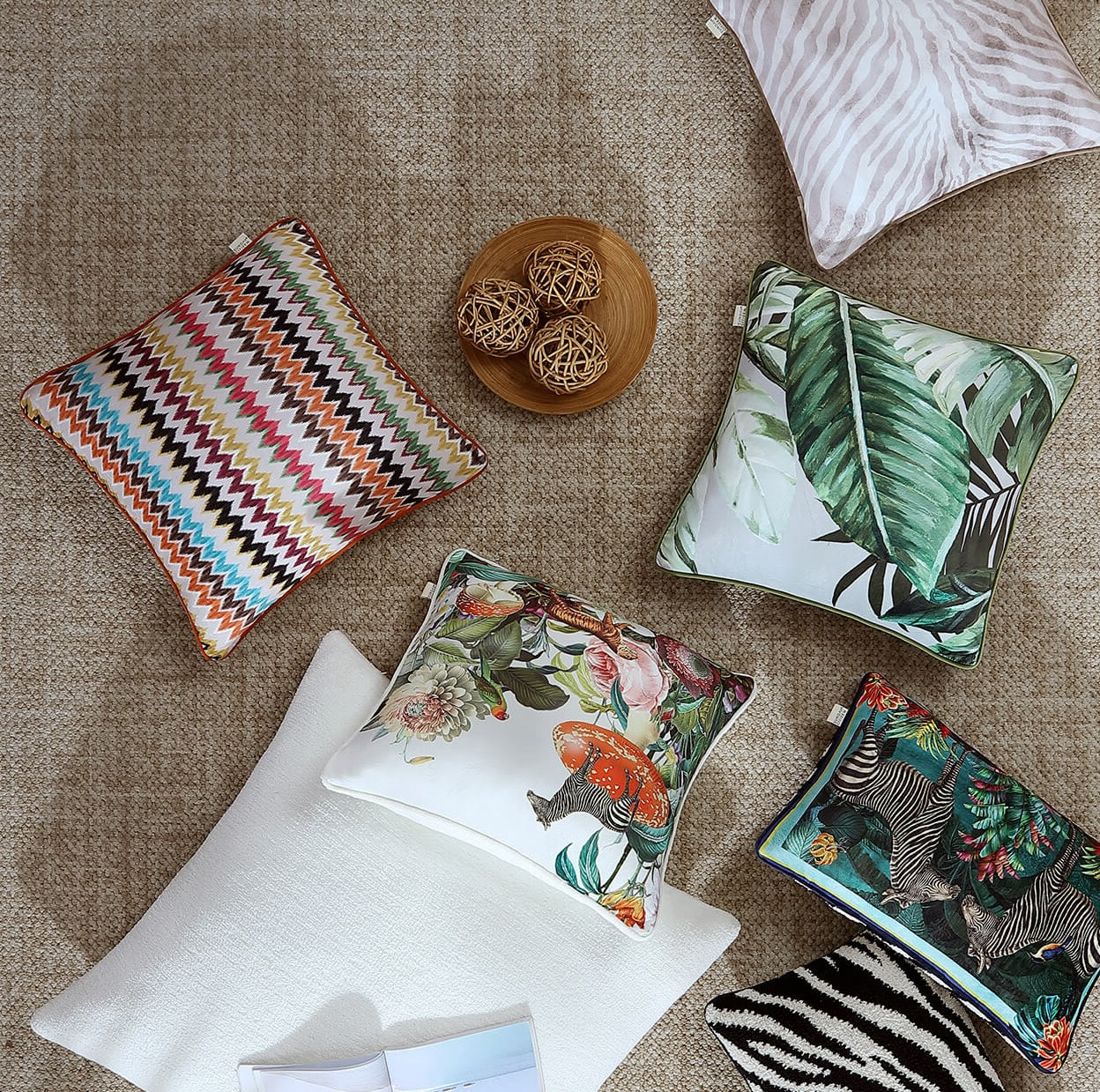 Zebra Throw Pillow Sunday Citizen