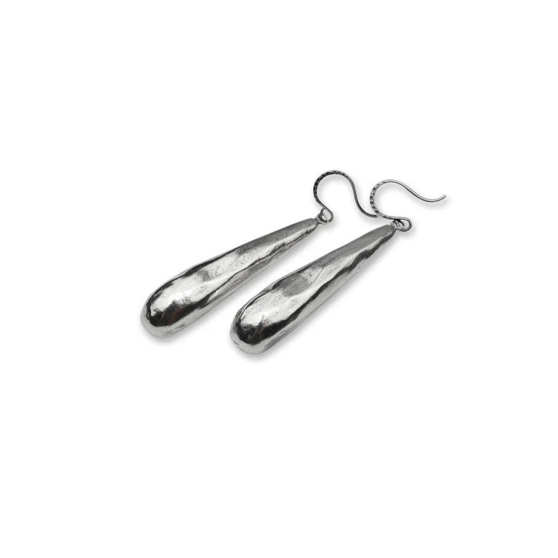 Teardrop Silver Earrings Powered by People