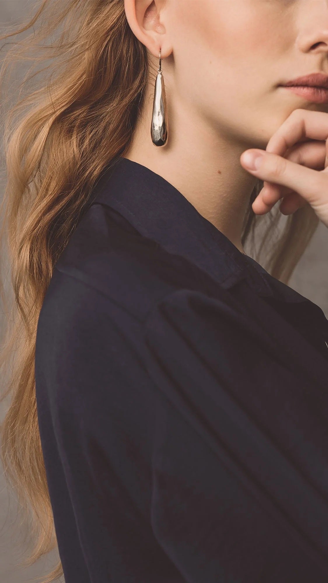 Teardrop Silver Earrings Powered by People
