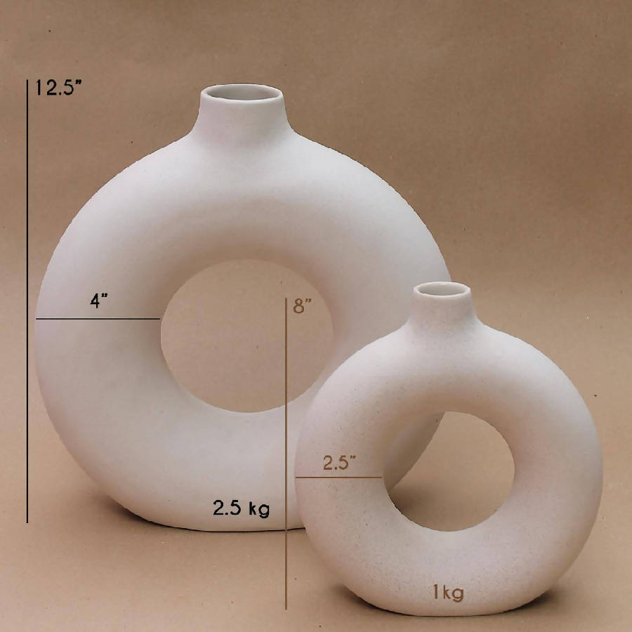 Off-White Big Polo Vase - Fluent Trends