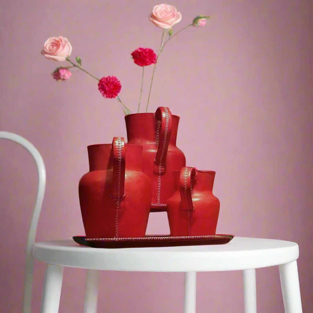 Verano | Leather Carafe Set (3) Bati