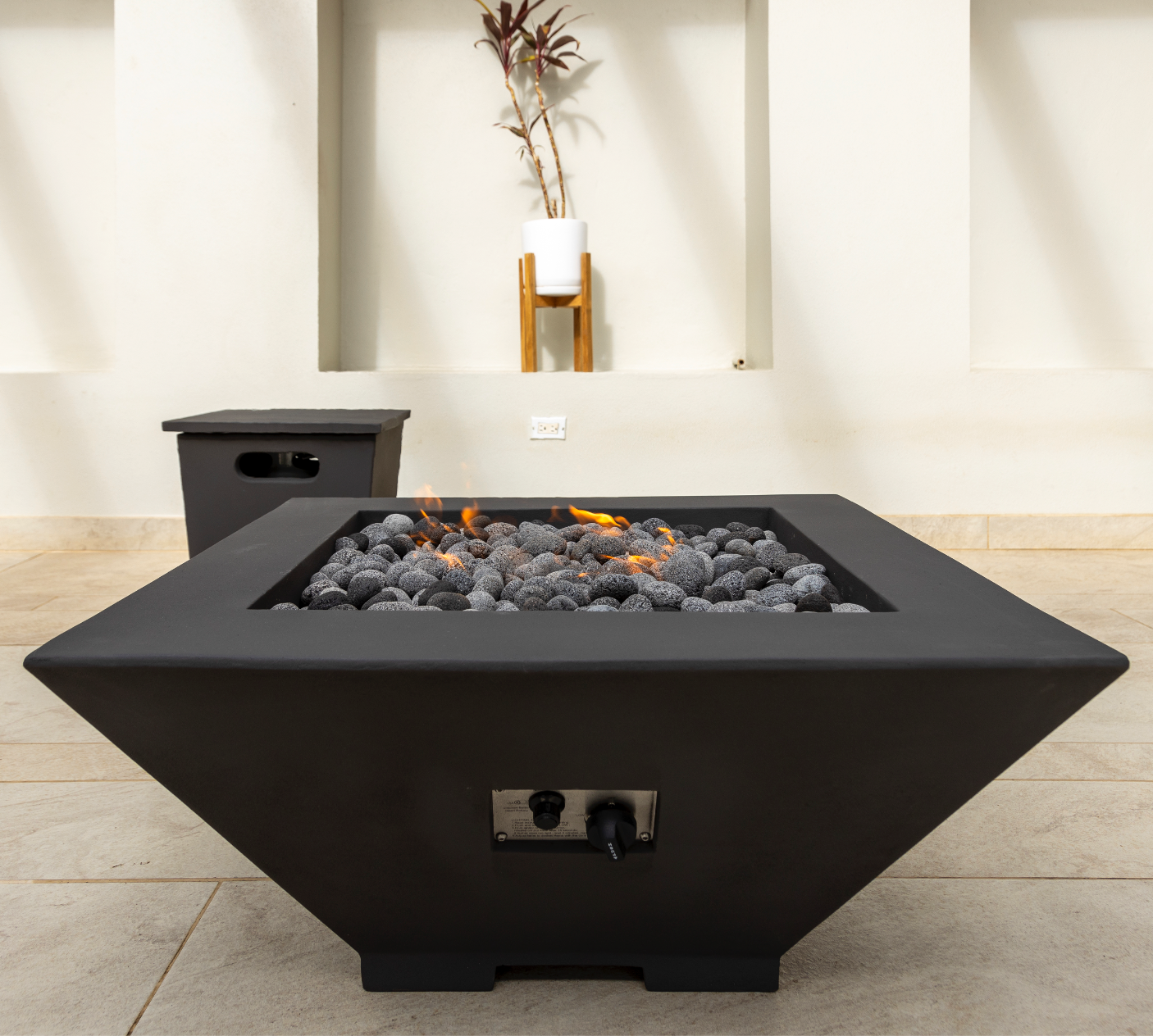 Architectural Precast Concrete Propane Fire Pit - Fluent Trends