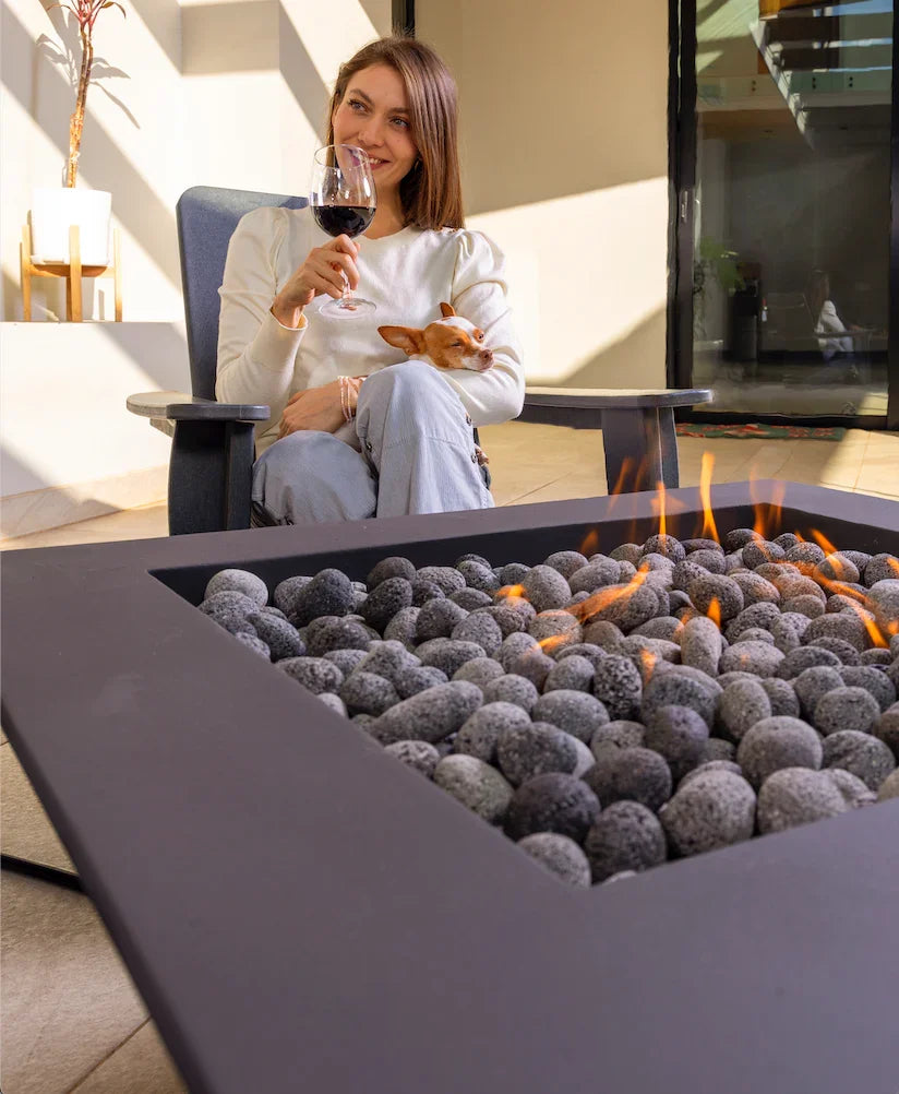 Architectural Precast Concrete Propane Fire Pit - Fluent Trends